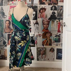 Zara faux wrap dress. Can also be worn as a shirt. (matching pants listed also)